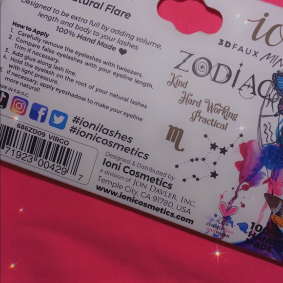 🤍5/$25🖤loni Cosmetics 3D Faux Mink Virgo Wispy natural lashes - Picture 2 of 3